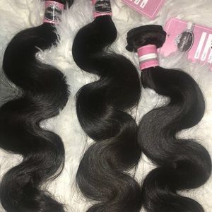 Virgin Body Wave bundles 18,20,22 inch